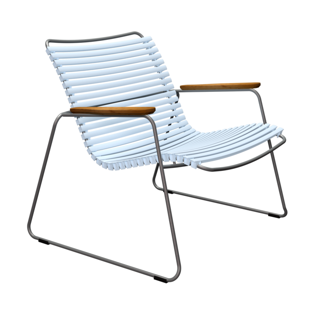 Houe Click Roomy loungestoel met arm Dusty Blue