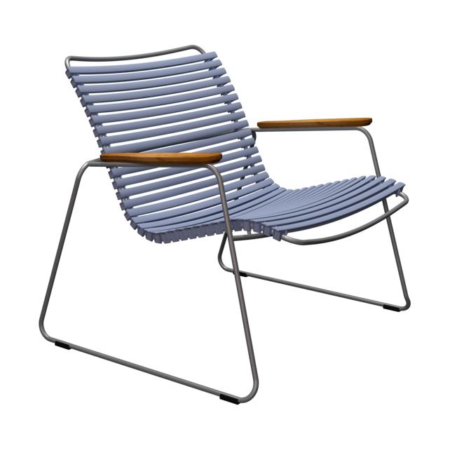 Houe Click Roomy loungestoel met arm Pigeon Blue