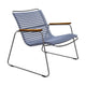 Houe Click Roomy loungestoel met arm Pigeon Blue