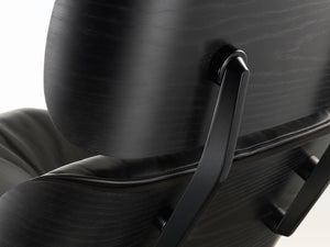 Vitra Eames Loungechair Premium Leder Nero kastanje zwart