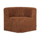 WOOOD Mojo Base eetbank hoek met rugleuning wollig Roestbruin