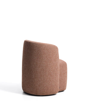 Kave Home Corvena eetkamerstoel chenille Terracotta