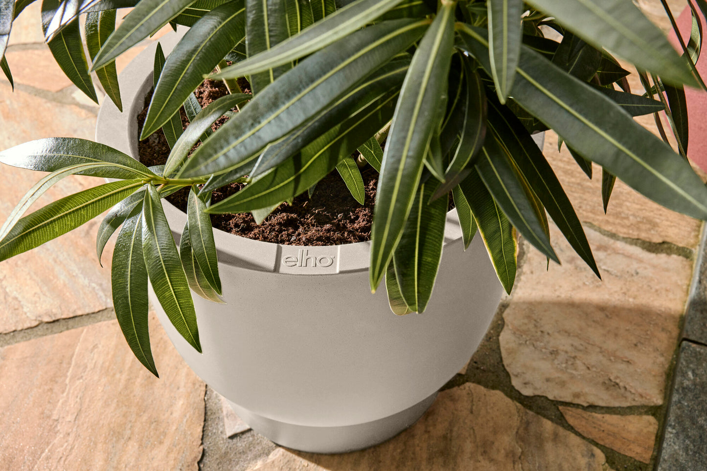 Elho Amber Coupe bloempot Ø41 cm Linen White