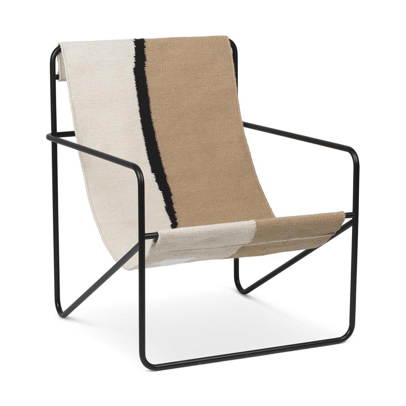 Ferm Living Desert loungestoel Soil/Black