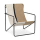 Ferm Living Desert loungestoel Soil/Black