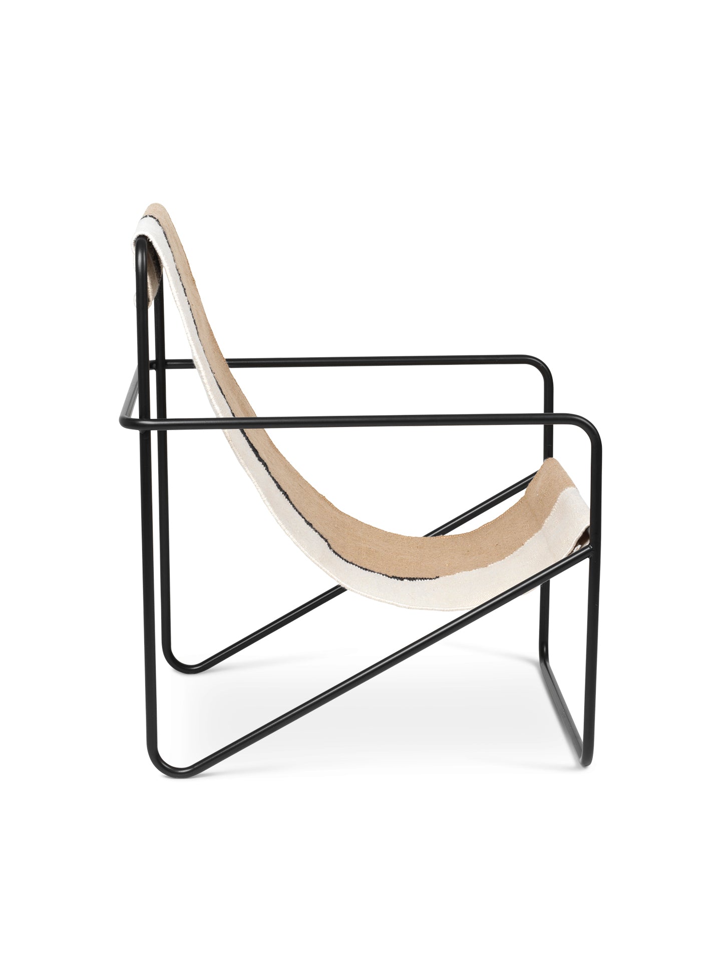 Ferm Living Desert loungestoel Soil/Black