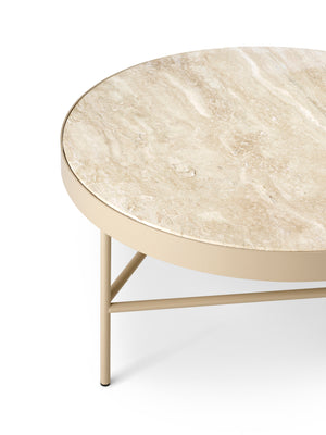 Ferm Living Travertine bijzettafel Ø71 cm Cashmere