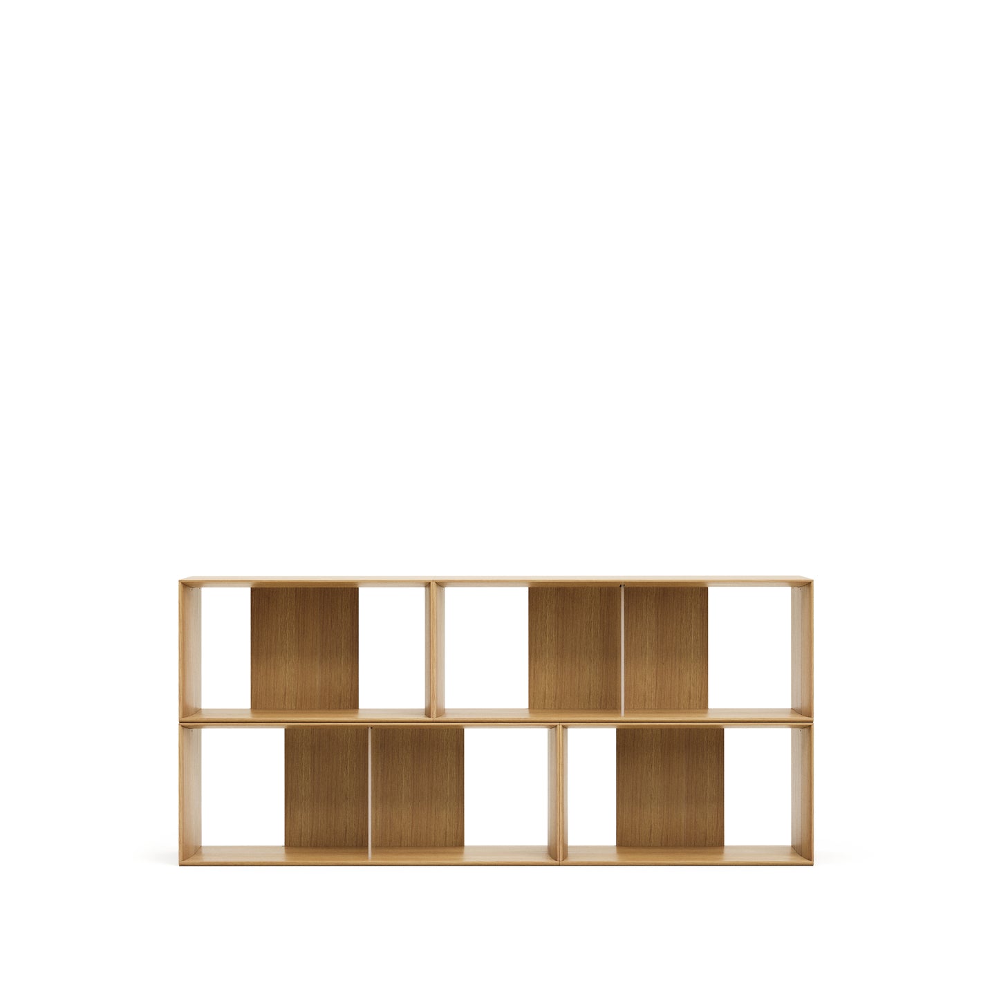Kave Home Litto kast 4 modulaire planken eiken
