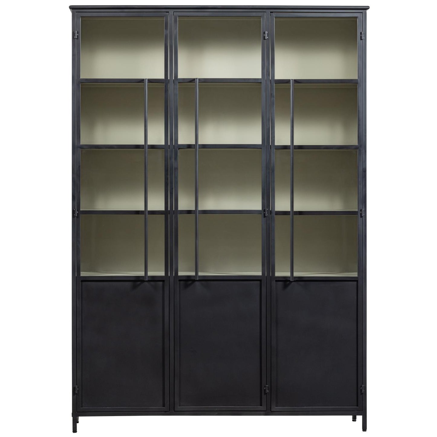 WOOOD Exhibit vitrinekast XL 3-deurs Zwart