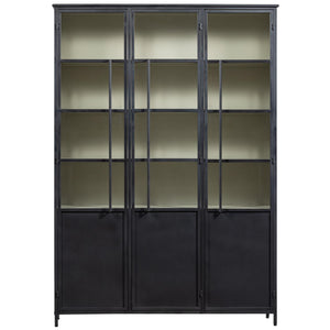 WOOOD Exhibit vitrinekast XL 3-deurs Zwart