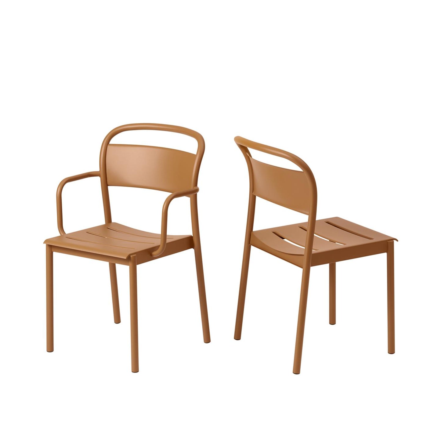 Muuto Linear Steel tuinstoel Burnt Orange