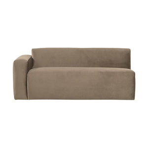 WOOOD Mojo Base 2-zits bank arm links velvet Khaki
