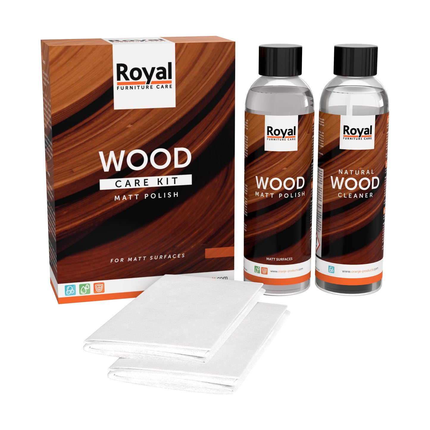 Wood Starterkit MattPolish + cleaner 75 ml