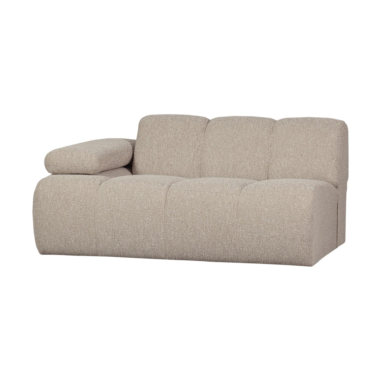 WOOOD Mojo 1,5-zits bank arm links bouclé Beige
