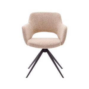 HelloChair HC31 Lillem eetkamerstoel San Remo Ecru spinpoot zwart