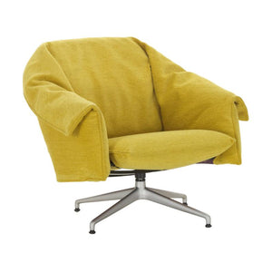 Vitra Bascule Lowback fauteuil Iroko Lemon sterpoot aluminium