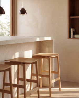 Kave Home Evera barkruk H66 Beige