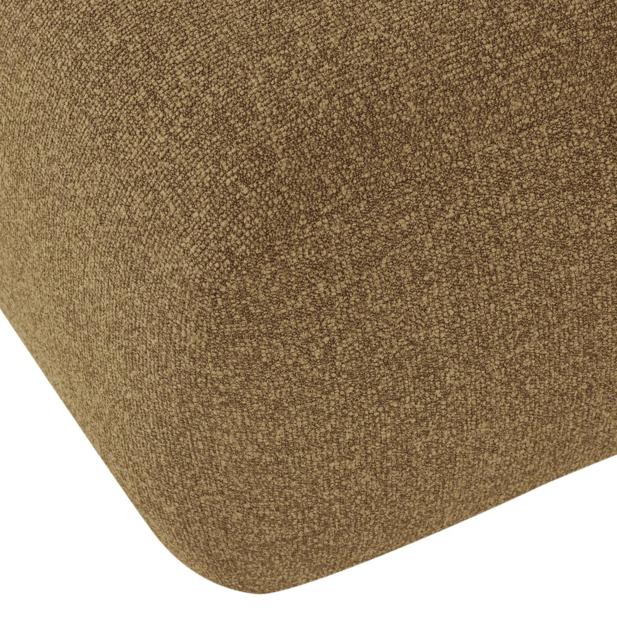 WOOOD Mojo Base poef bouclé Geel/Bruin