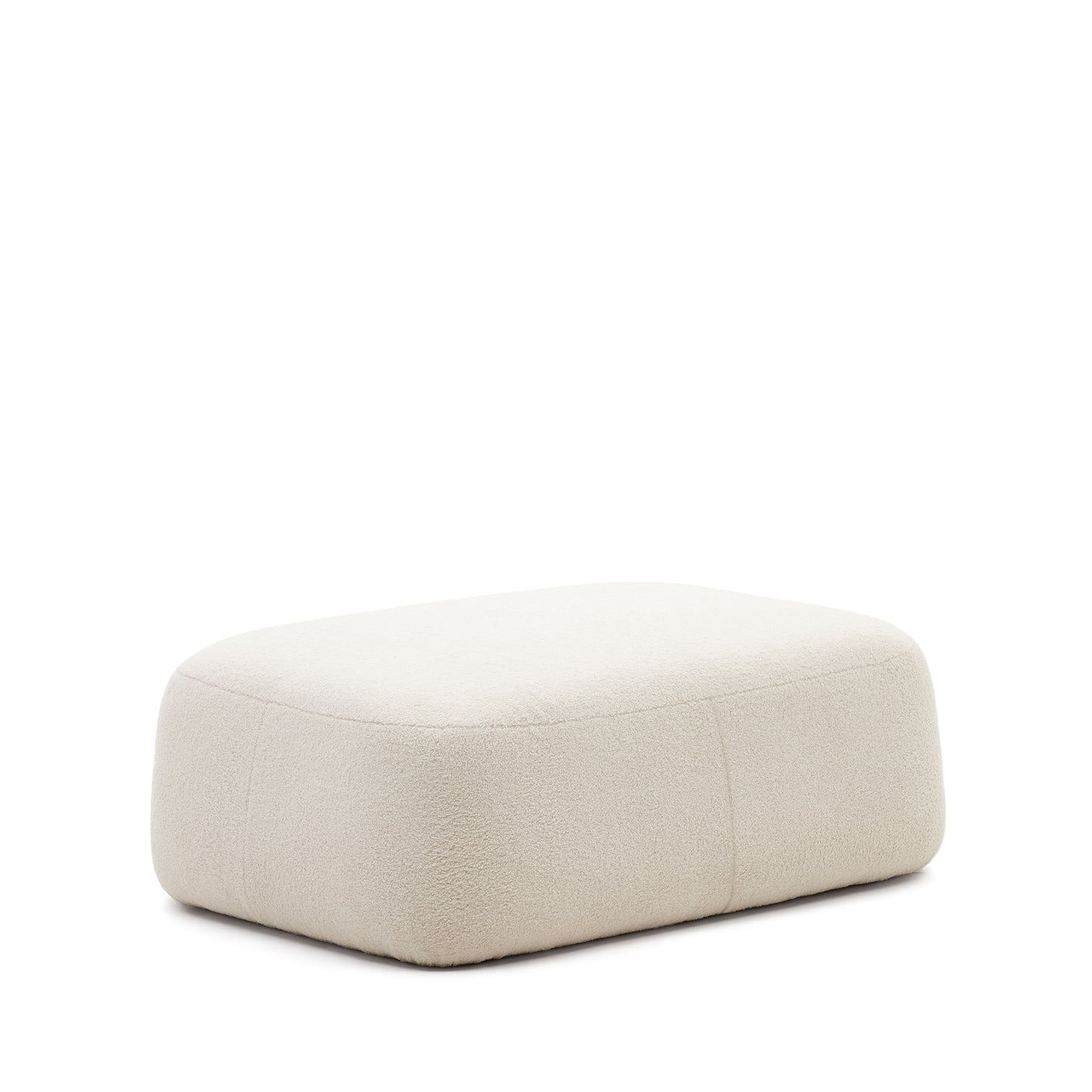 Kave Home Martina poef bouclé Ecru