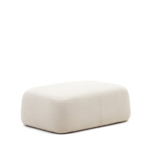 Kave Home Martina poef bouclé Ecru