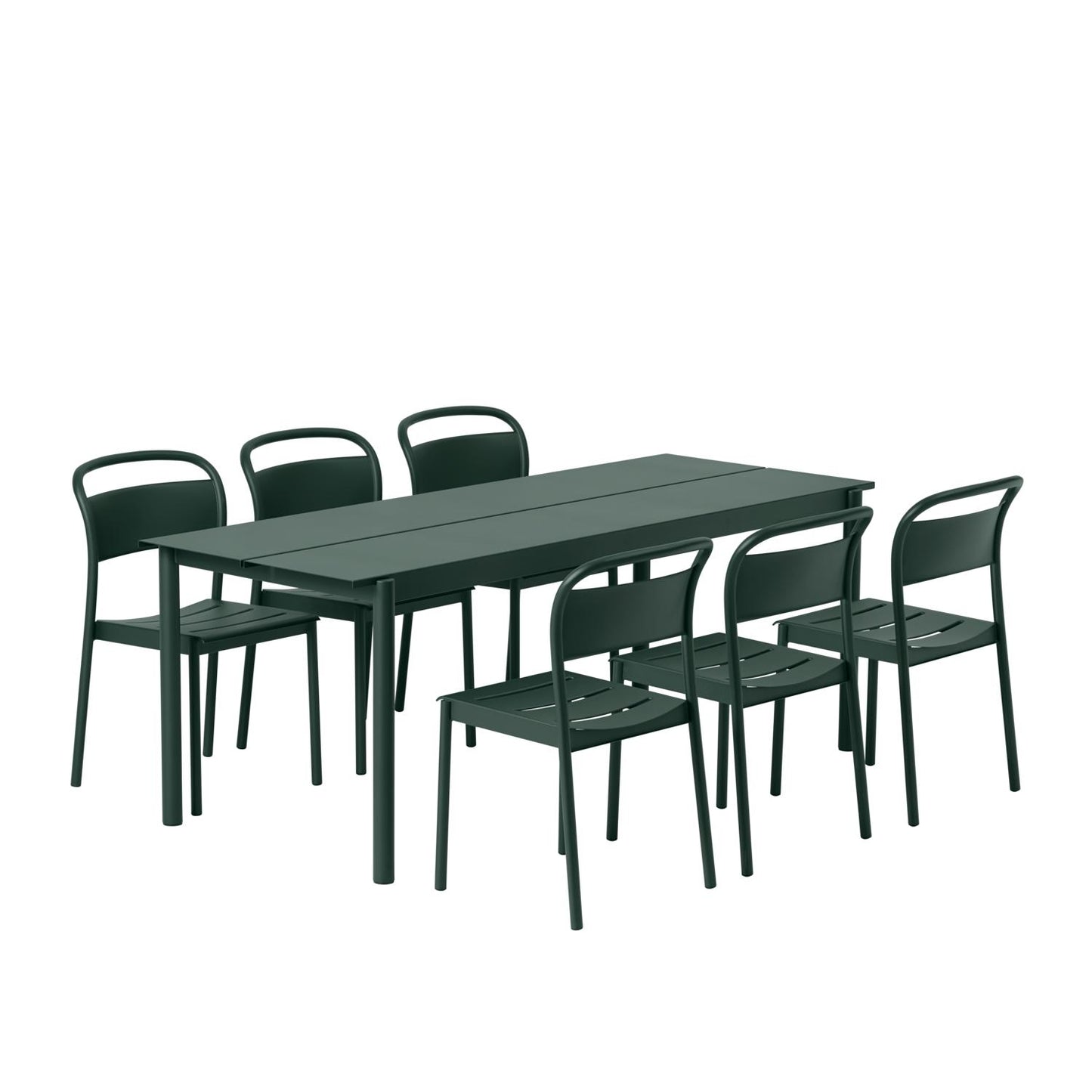 Muuto Linear Steel tuinstoel Dark Green