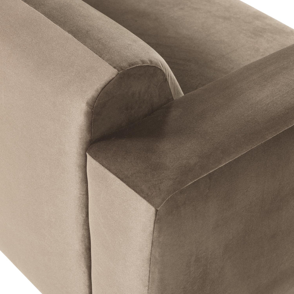 WOOOD Mojo Base 2-zits bank arm links velvet Khaki