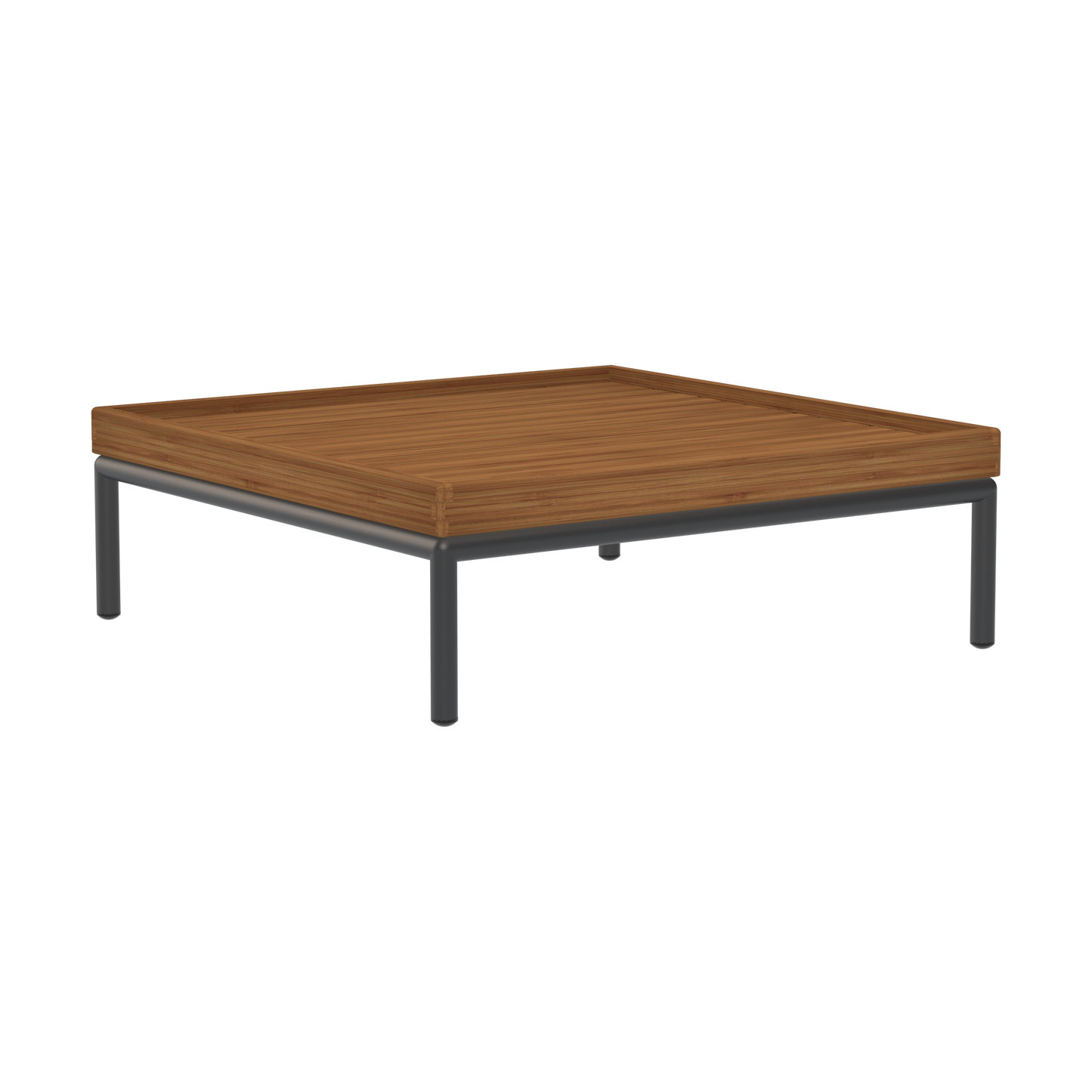 Houe Level 2 salontafel 81x81 cm Bamboo/Dark Grey