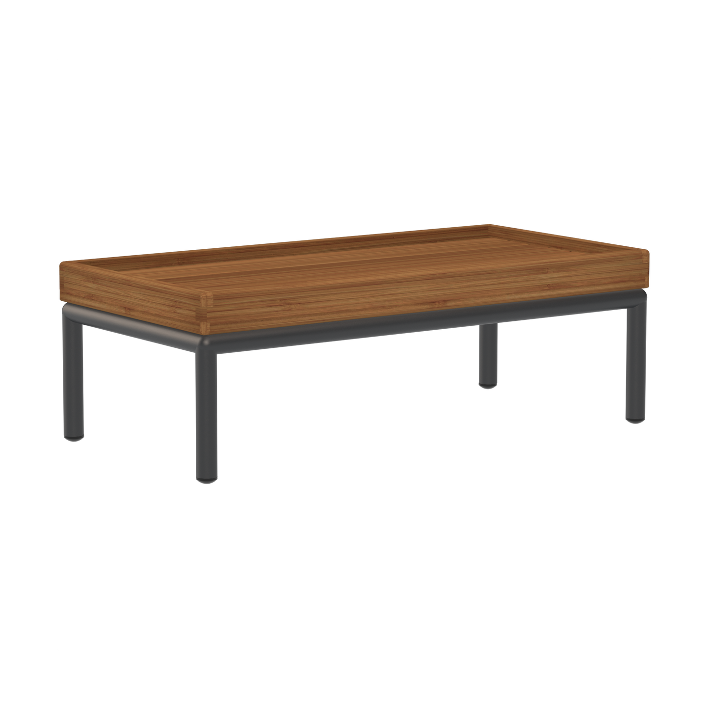 Houe Level 2 bijzettafel 81x40 cm Bamboo/Dark Grey
