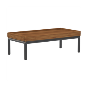 Houe Level 2 bijzettafel 81x40 cm Bamboo/Dark Grey