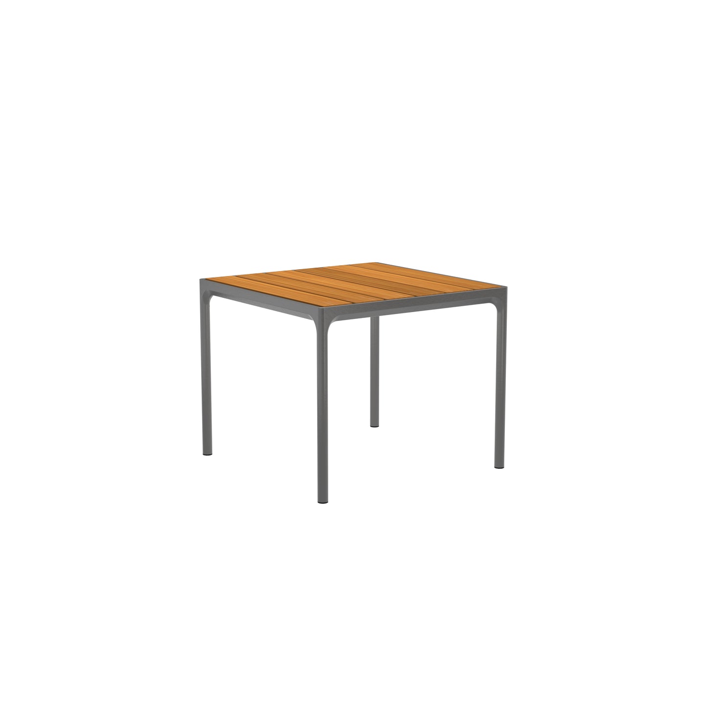 Houe Four tuintafel 90x90 cm Dark Grey Bamboo