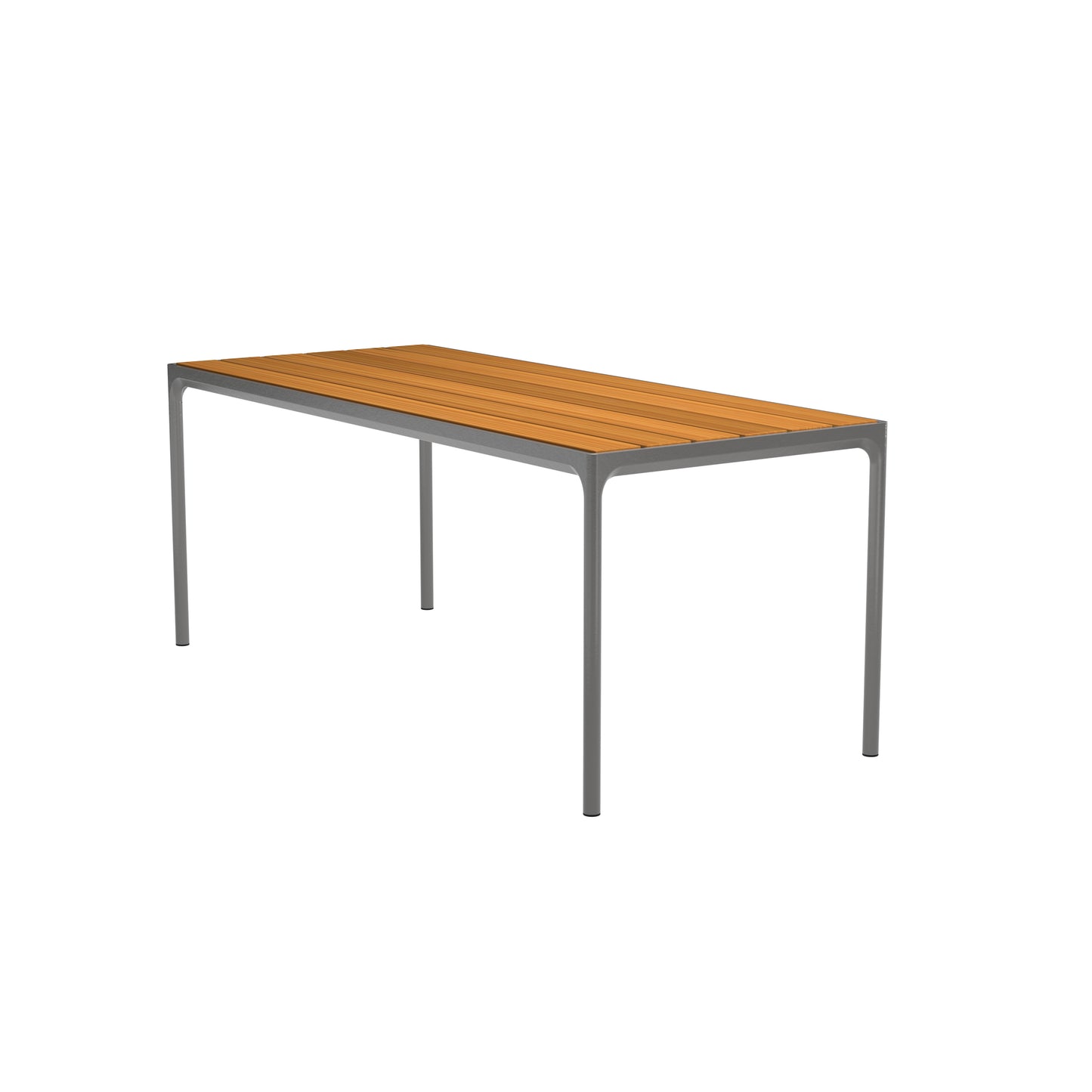 Houe Four tuintafel 210x90 cm Dark Grey Bamboo