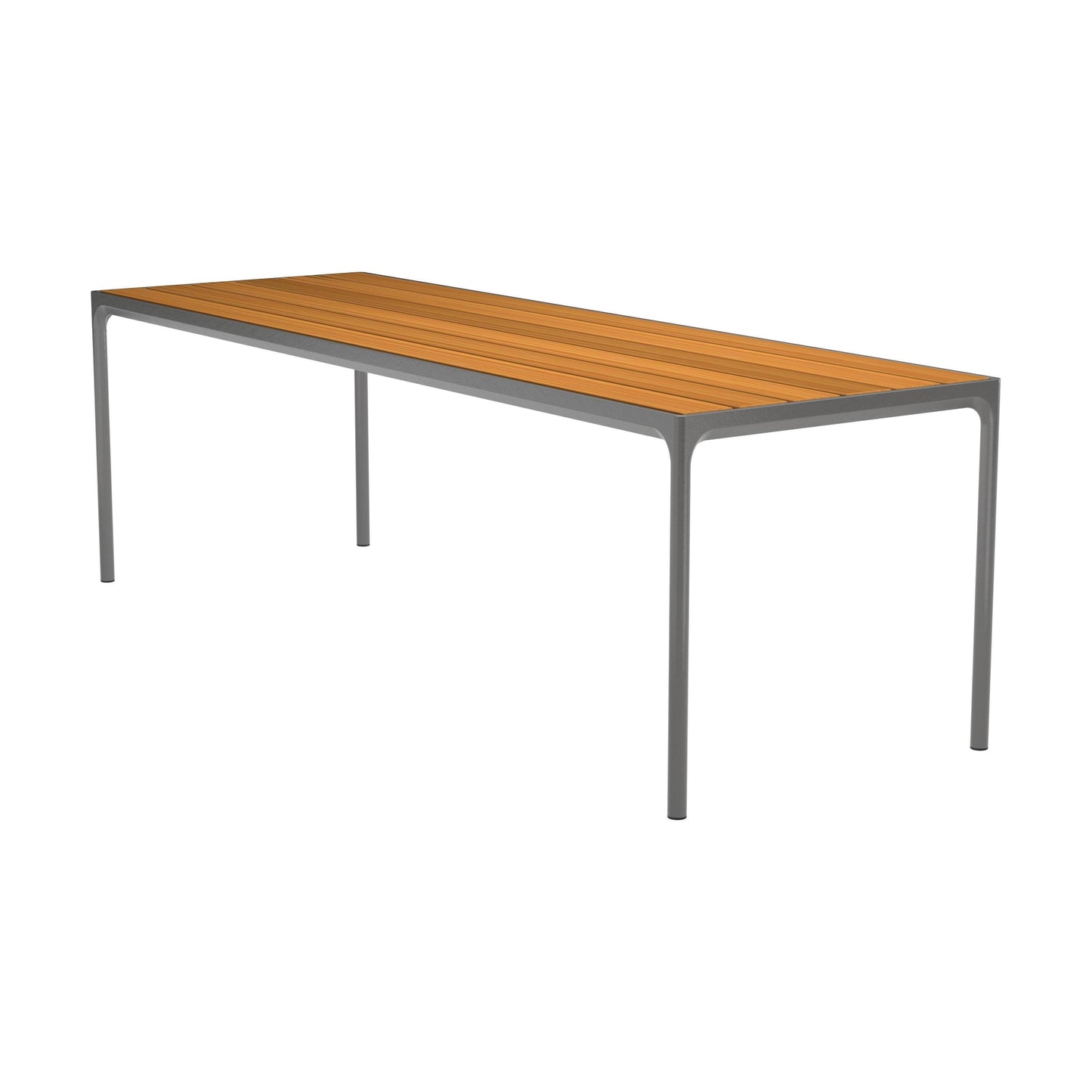 Houe Four tuintafel 270x90 cm Dark Grey Bamboo