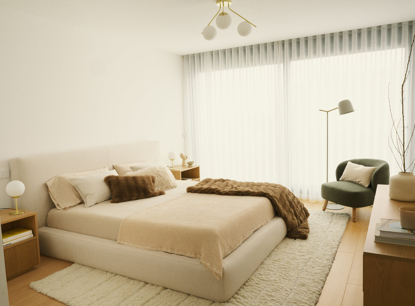 Kave Home Ulit fauteuil Green naturel
