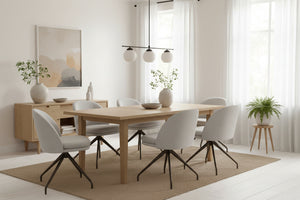 HelloChair HC20 Xess eetkamerstoel Milan Leaf spinpoot anodic brown