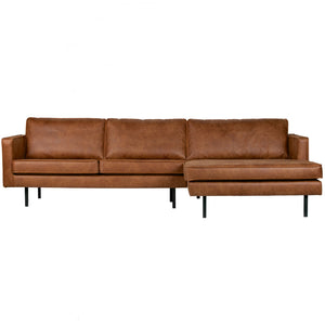 WOOOD Rodeo bank chaise longue rechts eco-leer Cognac