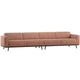 WOOOD Statement XL 4-zits bank 372 cm Terra Melange