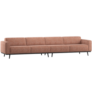 WOOOD Statement XL 4-zits bank 372 cm Terra Melange
