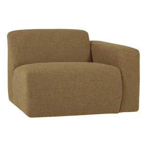 WOOOD Mojo Base 1-zits bank arm rechts bouclé Geel/Bruin