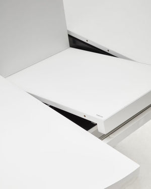 Kave Home Vashti eettafel uitschuifbaar Ø120(160) cm Wit