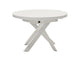 Kave Home Vashti eettafel uitschuifbaar Ø120(160) cm Wit