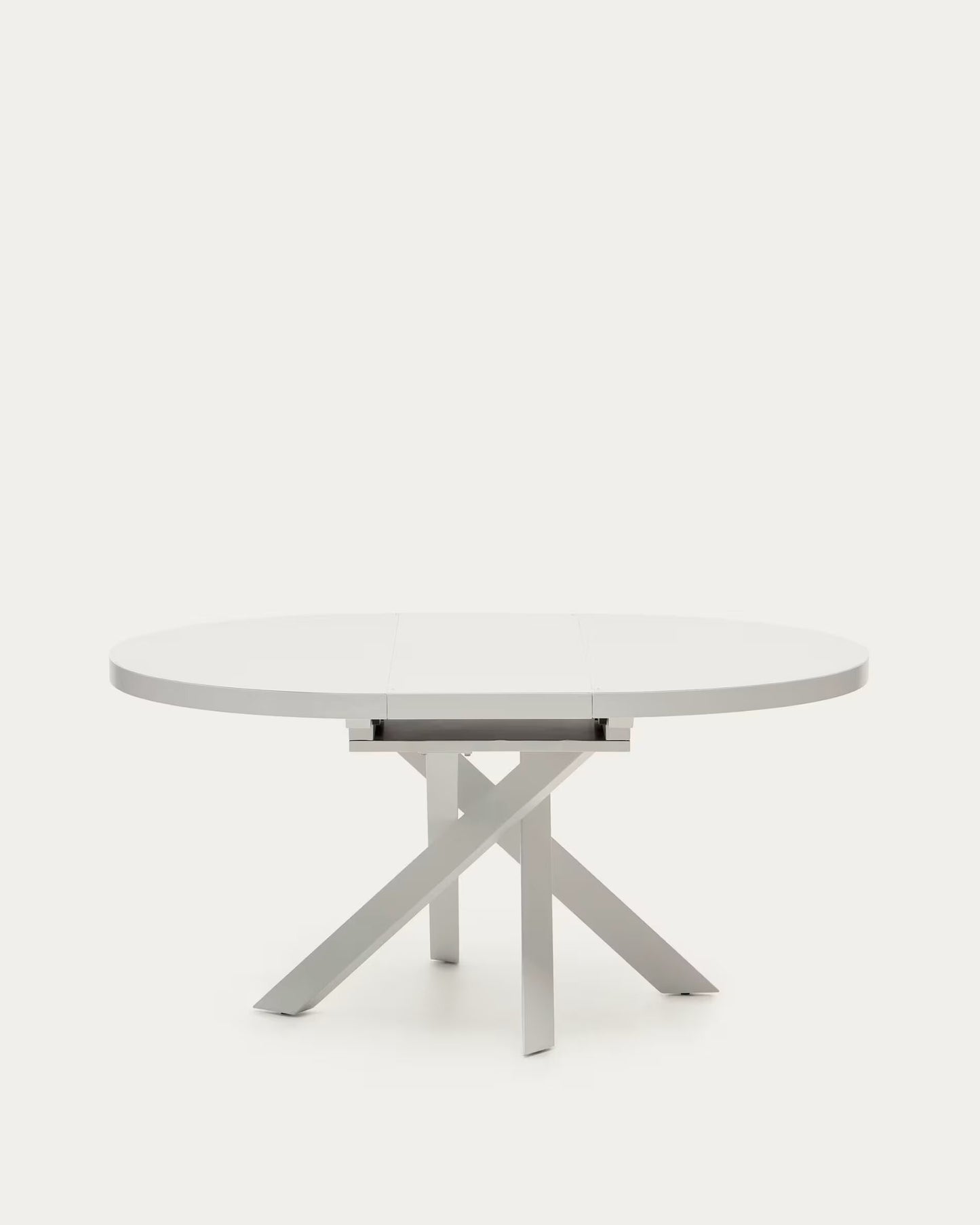Kave Home Vashti eettafel uitschuifbaar Ø120(160) cm Wit