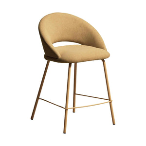 Kave Home Bonali barkruk H65 chenille Mustard