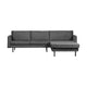 WOOOD Rodeo bank chaise longue rechts velvet Mountain