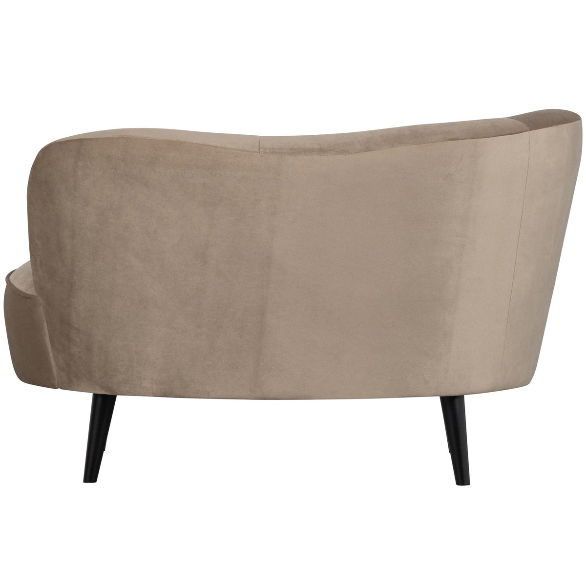 WOOOD Sara lounge fauteuil links velvet Khaki