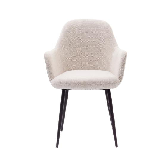 HelloChair HC29 Mijs eetkamerstoel Sneak Linen vierpoot zwart