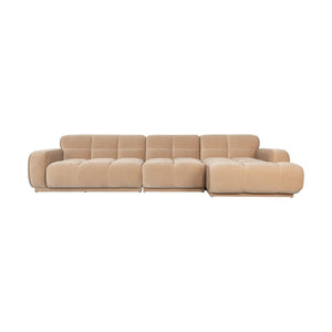 Zuiver Hazel 6-zitsbank Chaise Longue rechts Beige