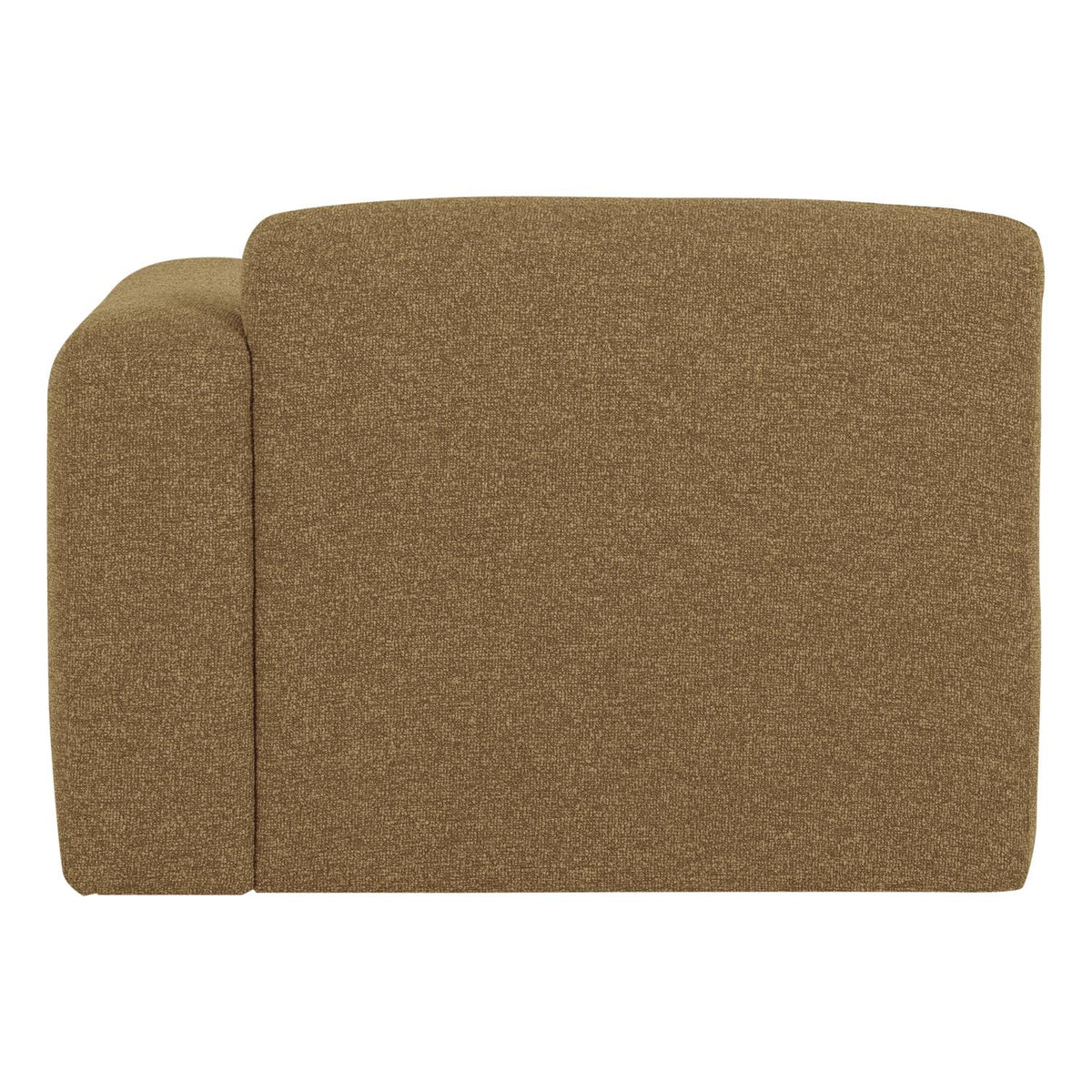 WOOOD Mojo Base 1-zits bank arm rechts bouclé Geel/Bruin
