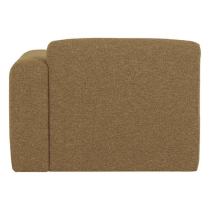 WOOOD Mojo Base 1-zits bank arm rechts bouclé Geel/Bruin