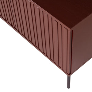 WOOOD New Gravure tv-meubel 150 cm Bordeauxrood
