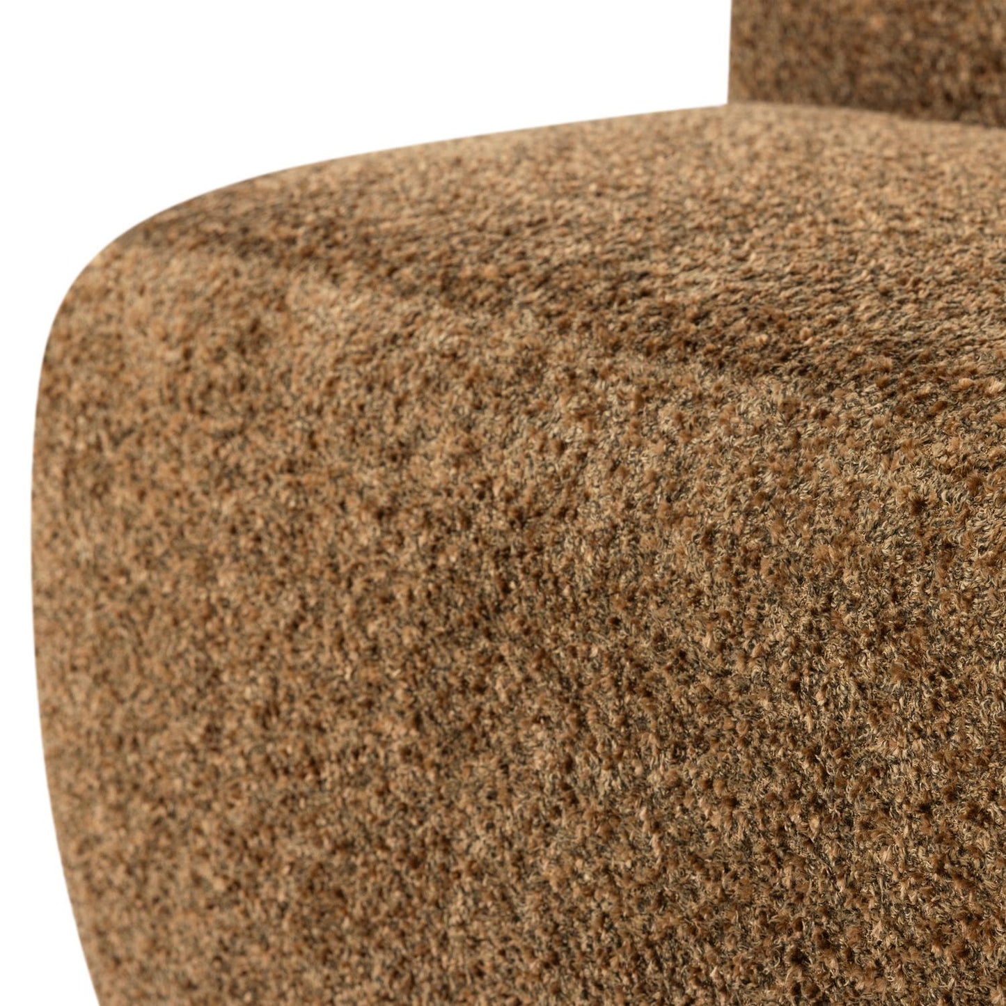 WOOOD Mojo Base eetkamerbank 84 cm met rugleuning wollig Honinggeel